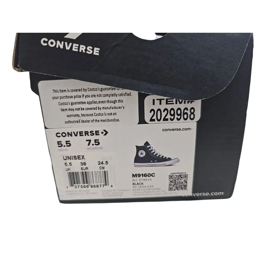 Converse Chuck Taylor All Star Canvas Unisex High Top 5.5M 7.5W